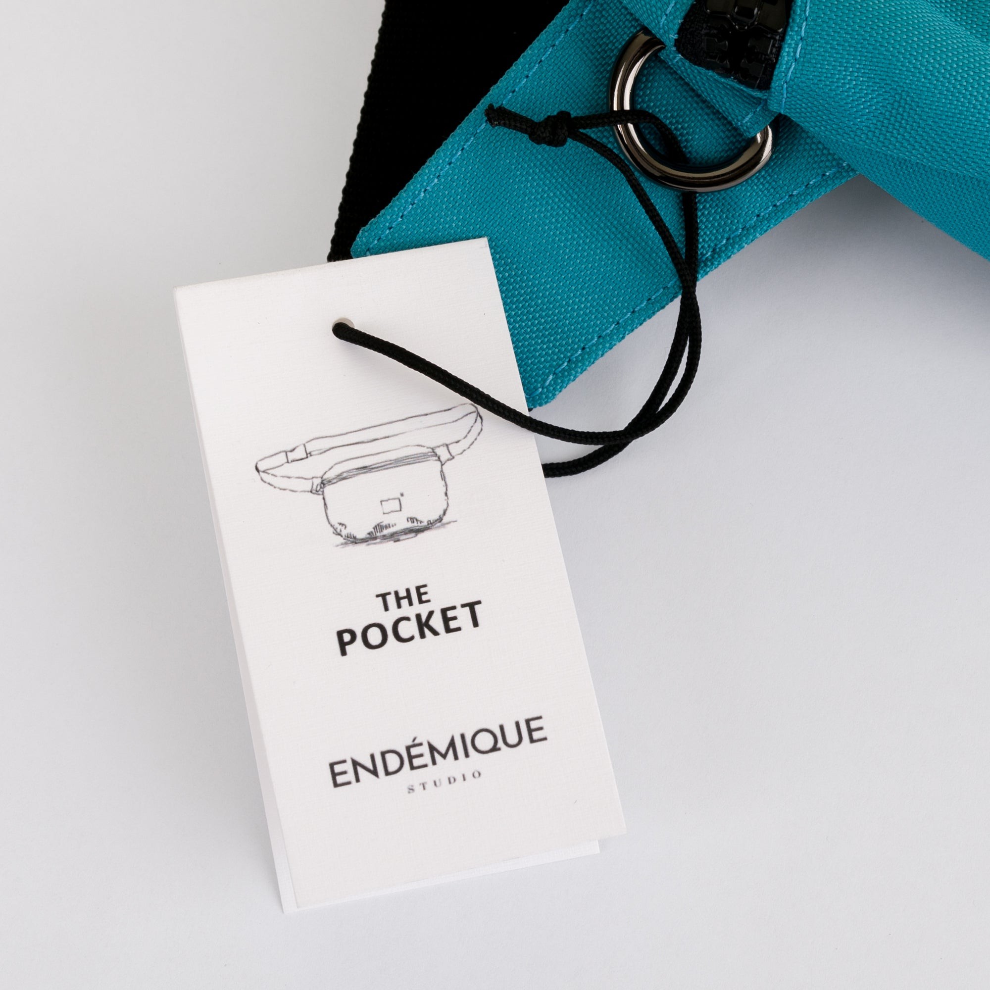 Endémique Studio The Pocket Turquoise Bel Çantası