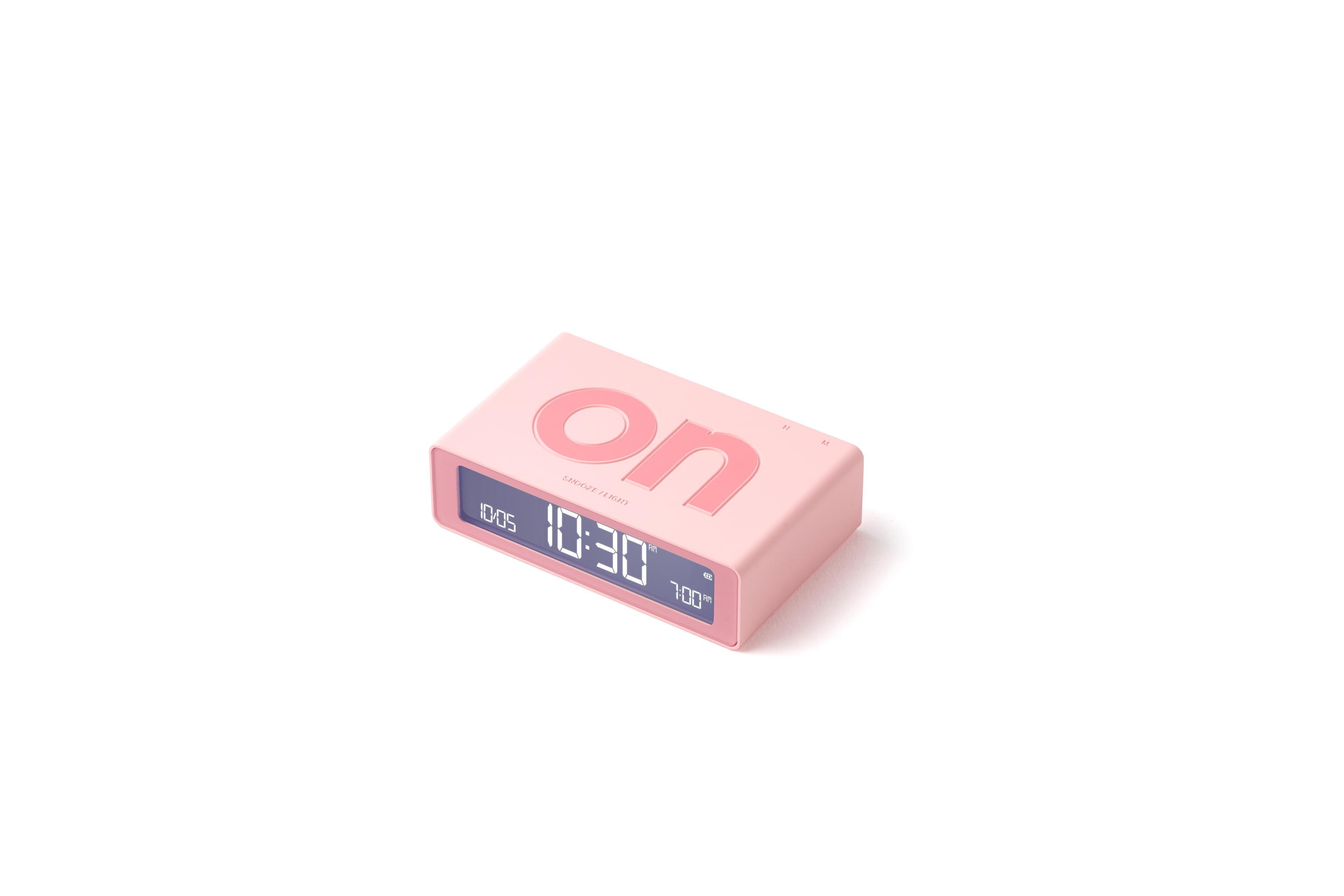 Lexon Flip Mini Şarj Edilebilir Alarm Saat 
Pembe