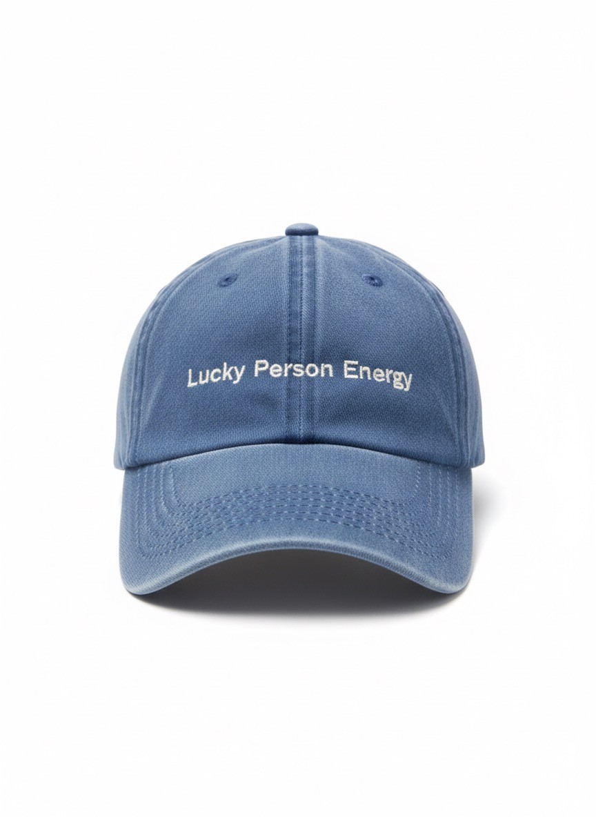 Liapop Lucky Person Energy Washed Blue Şapka