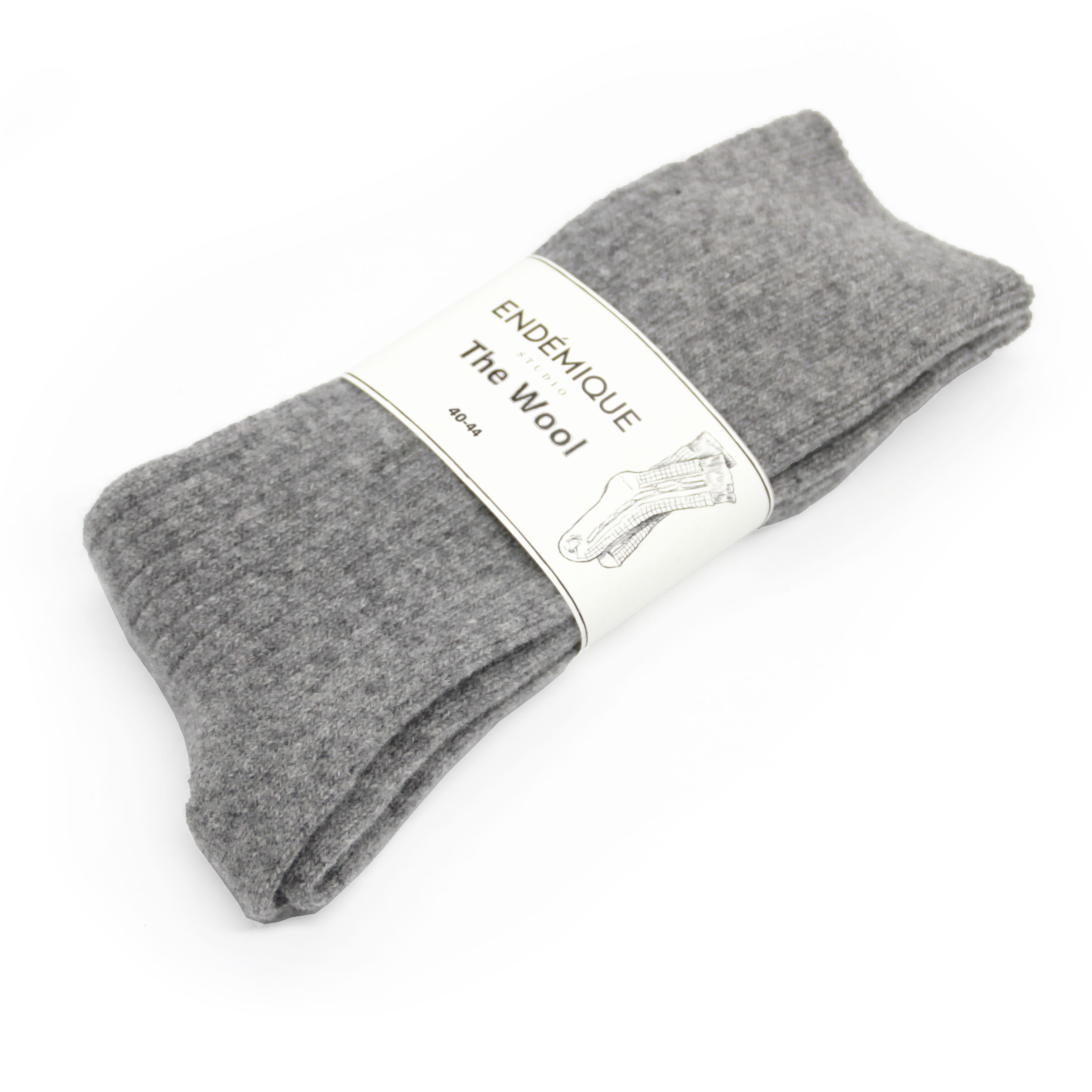 Endémique Studio The Wool VL Light Grey-Erkek Çorap