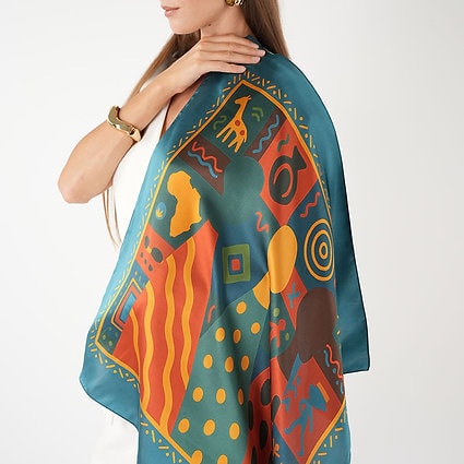 Veloute Tribe of Tree İpek Fular