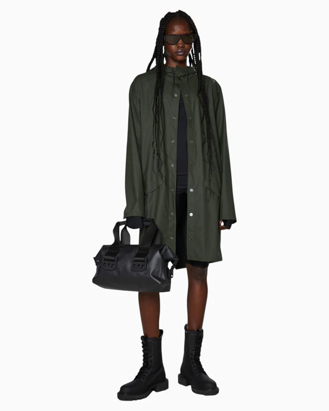 Rains Long Jacket Green Yağmurluk