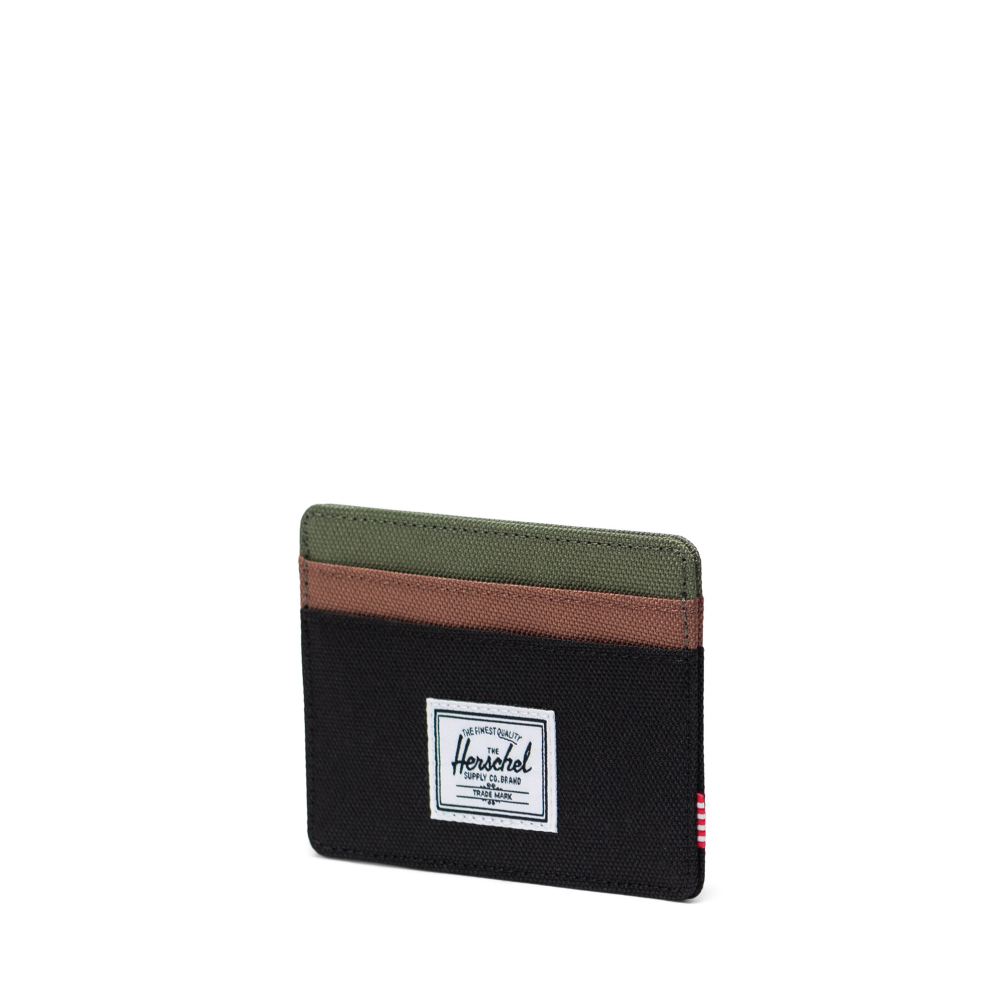 Herschel Charlie Cardholder Black/Four Leaf Clvr/Sddle Brn Kartlık