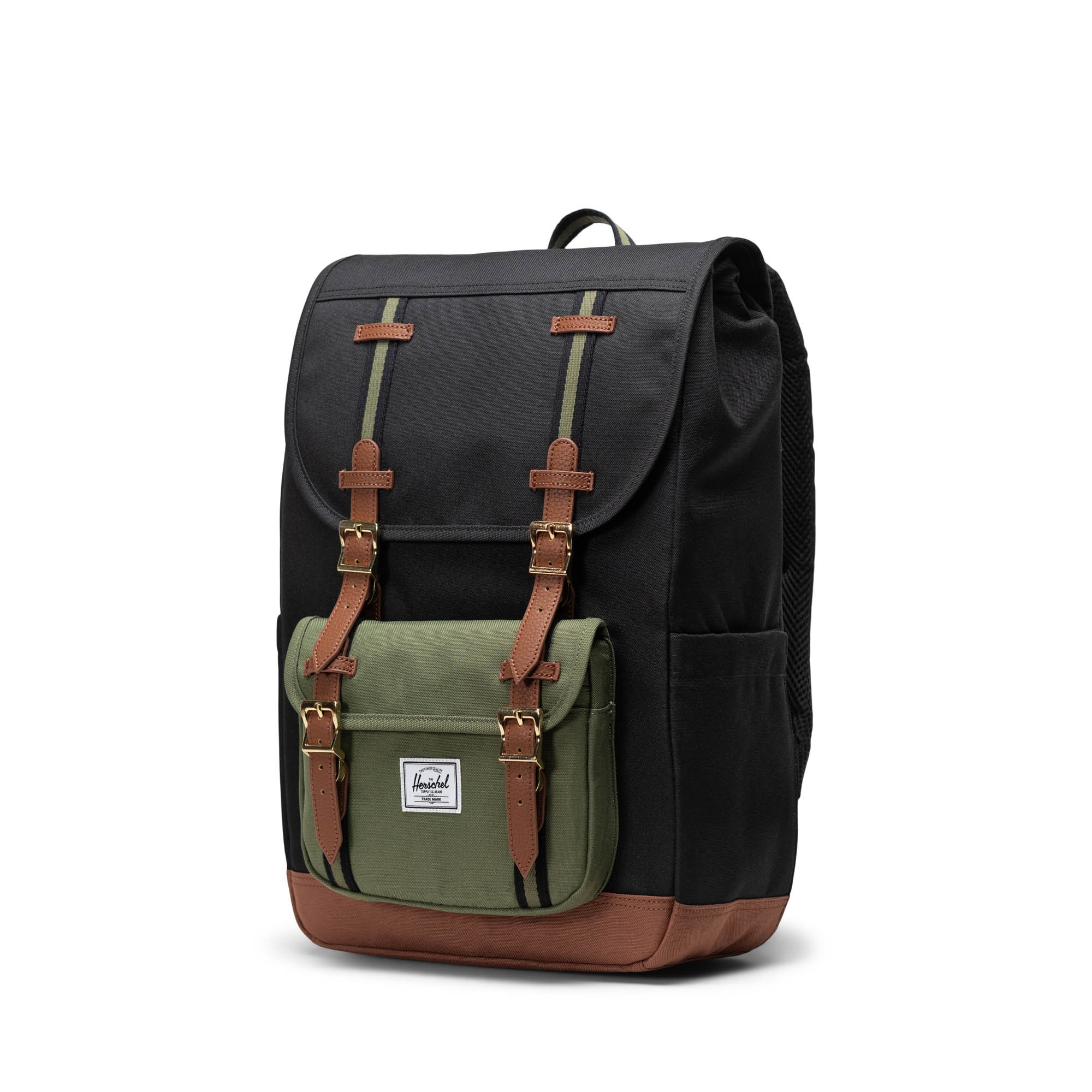 Herschel Little America™ Mid Volume Backpack Black/Four Leaf Clvr/Sddle Brn Sırt Çantası