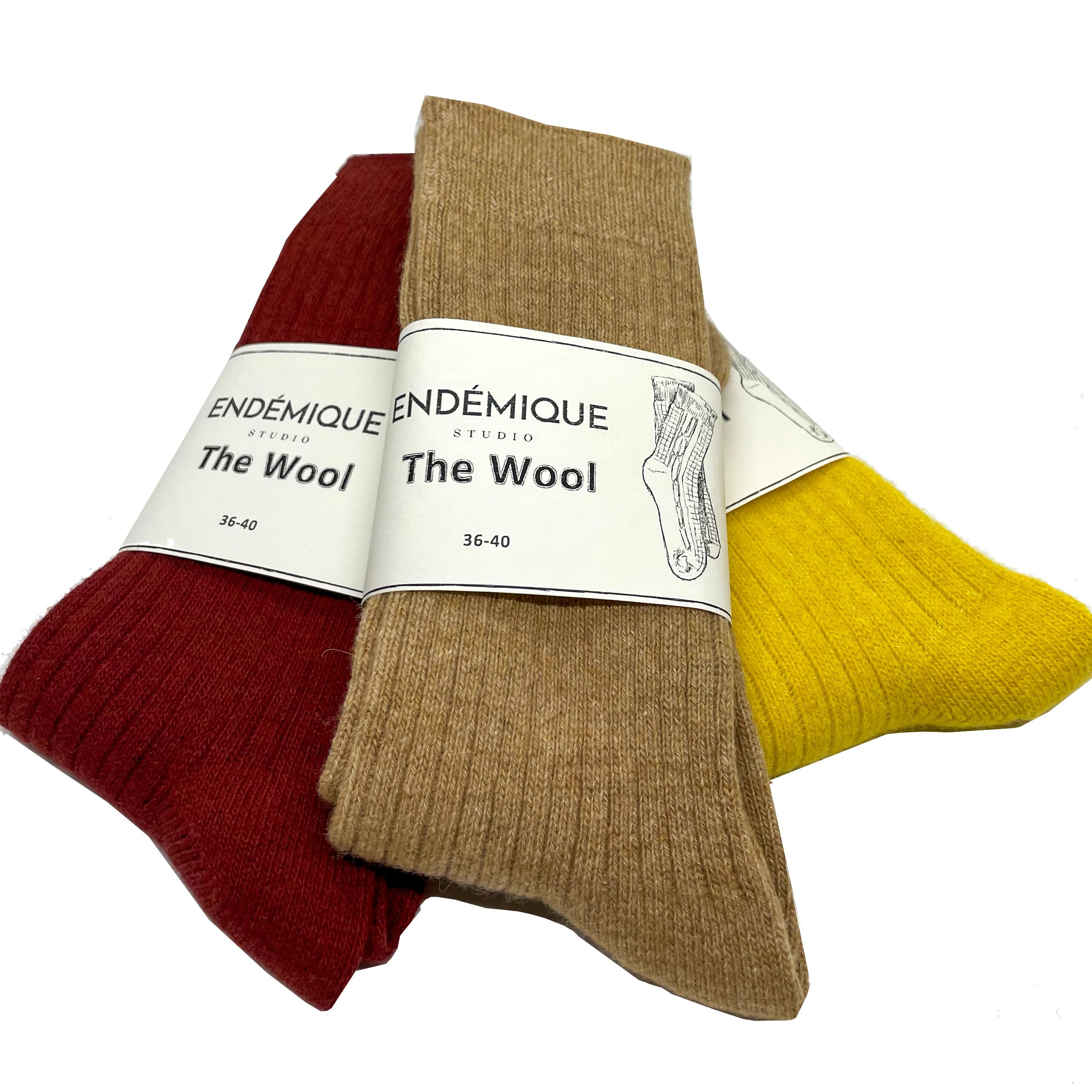 Endémique Studio The Wool VL Shadow-Kadın Çorap