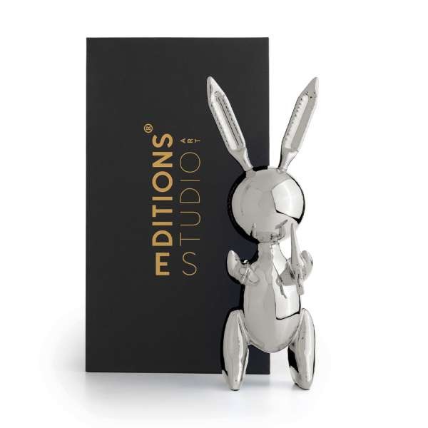 Jeff Koons  Jeff Koons - Balloon Rabbit XL Silver - Studio