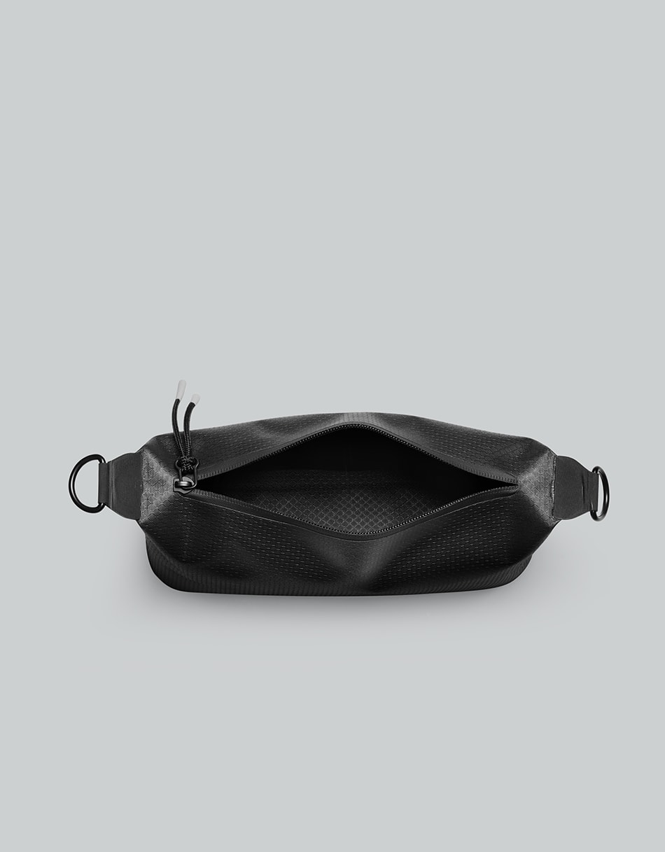 Gaston Luga Lightweight DuoSeal Crossbody - Black Çapraz Çanta