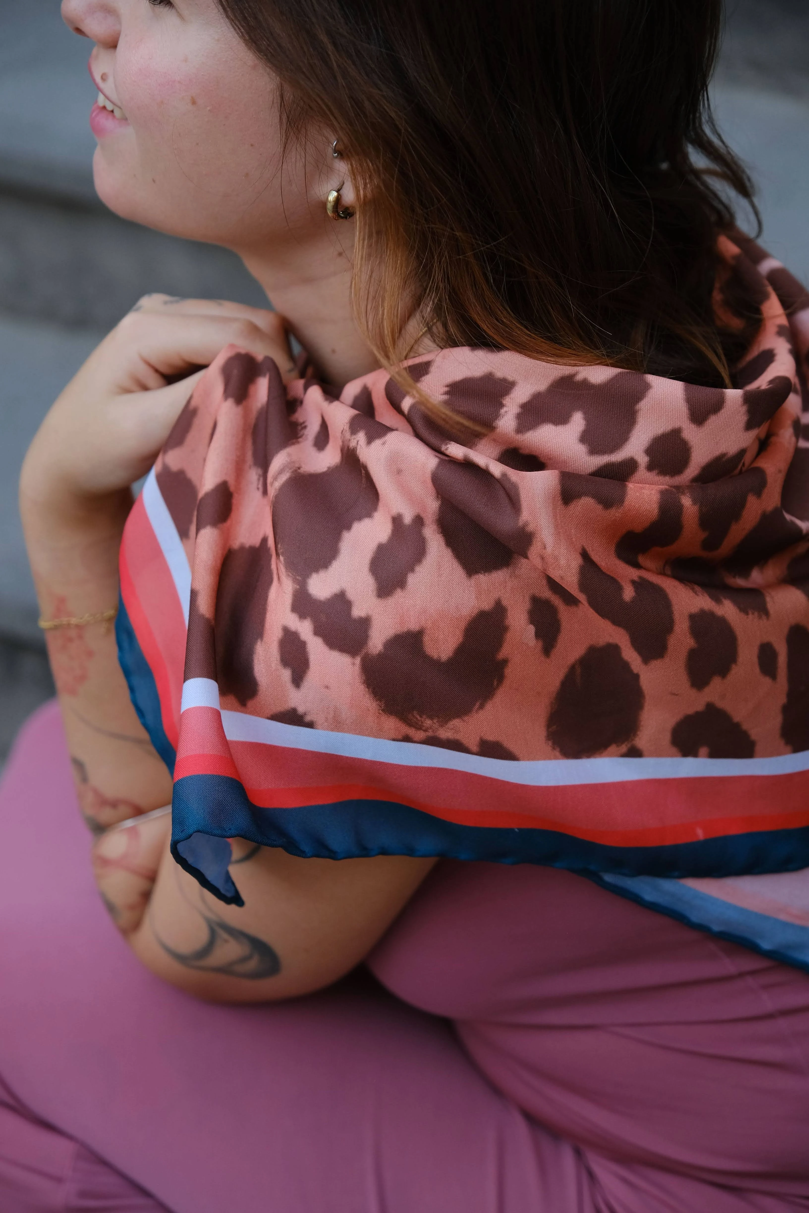 Less Atelier Leopard Fular 90x90