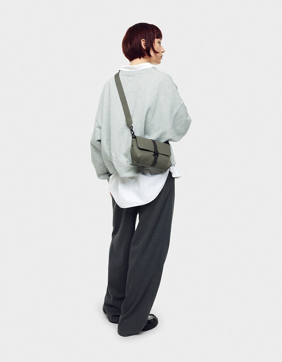 Gaston Luga Spläsh Crossbody Bag - Olive Çapraz Çanta