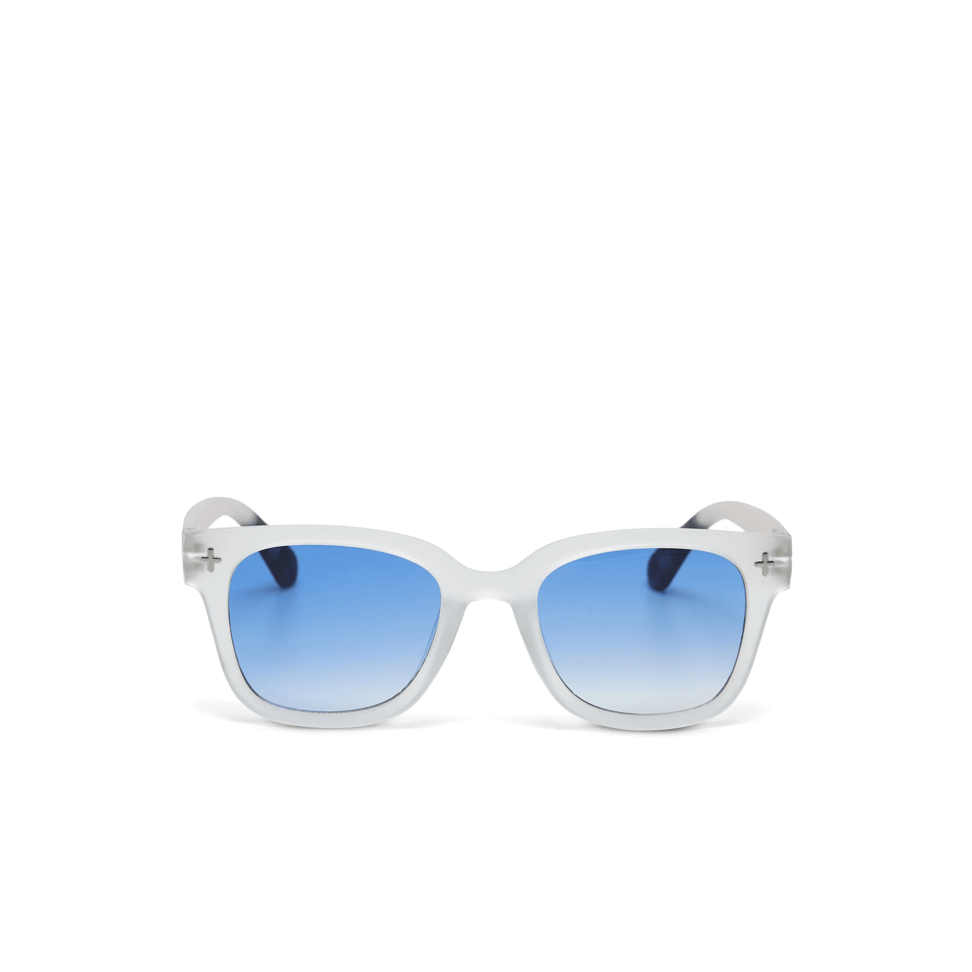 Okkia Giovanni Mavi Lens 
Unisex Güneş Gözlüğü Beyaz