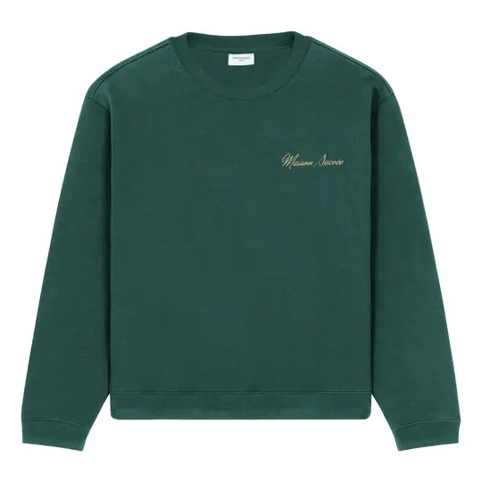 Maison Sacrée Yeşil Basic Sweatshirt