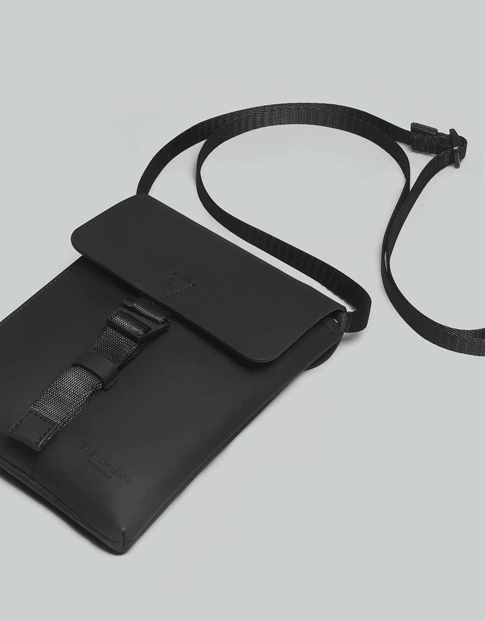 Gaston Luga Spläsh Mini Crossbody Omuz Çantası - Black Çapraz Çanta