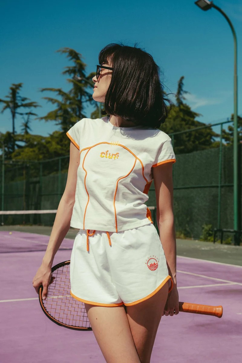Cluf Golden Hours Kadın T-Shirt - Turuncu