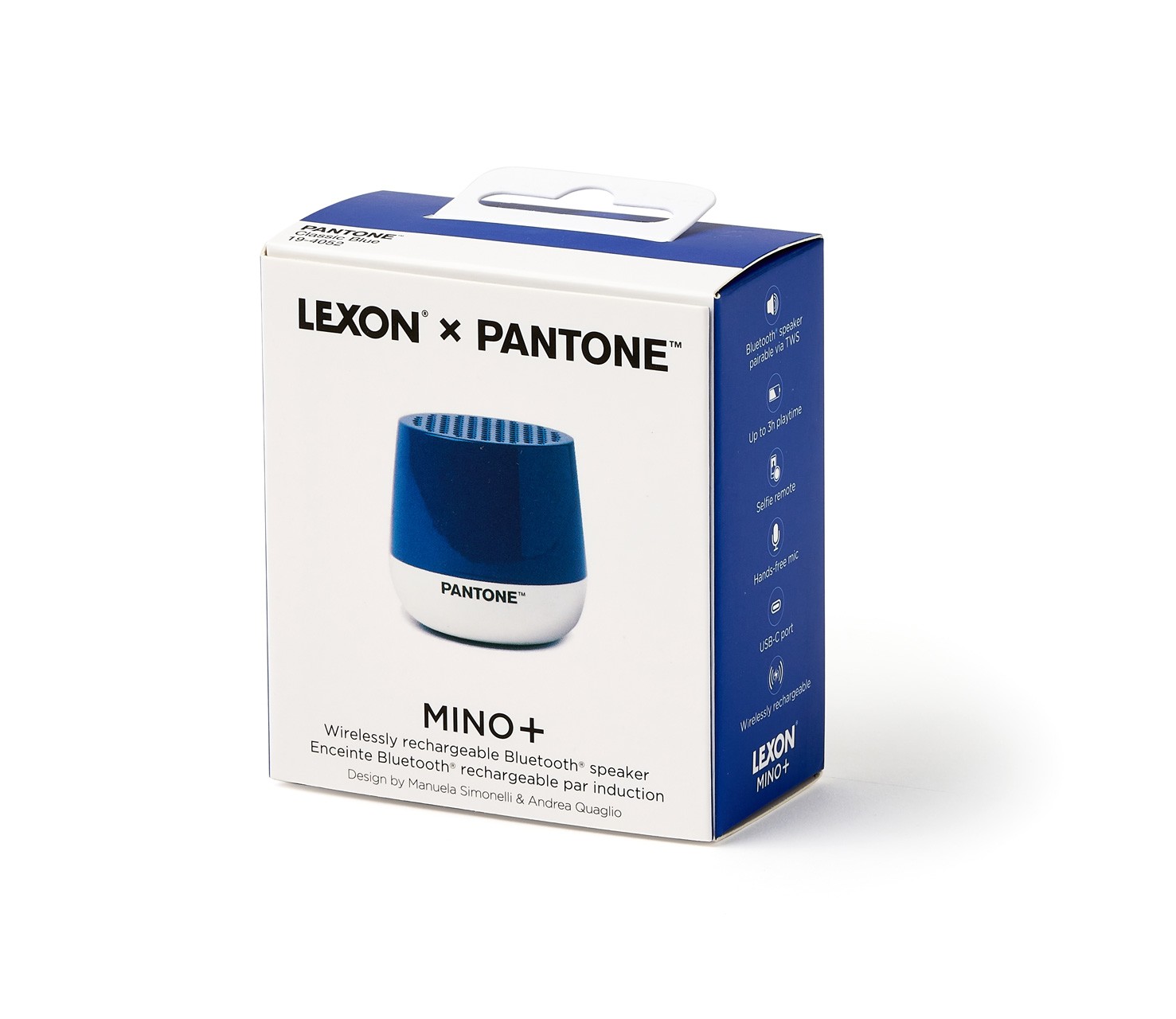 Lexon x Pantone Mino + Bluetooth Hoparlör Mavi