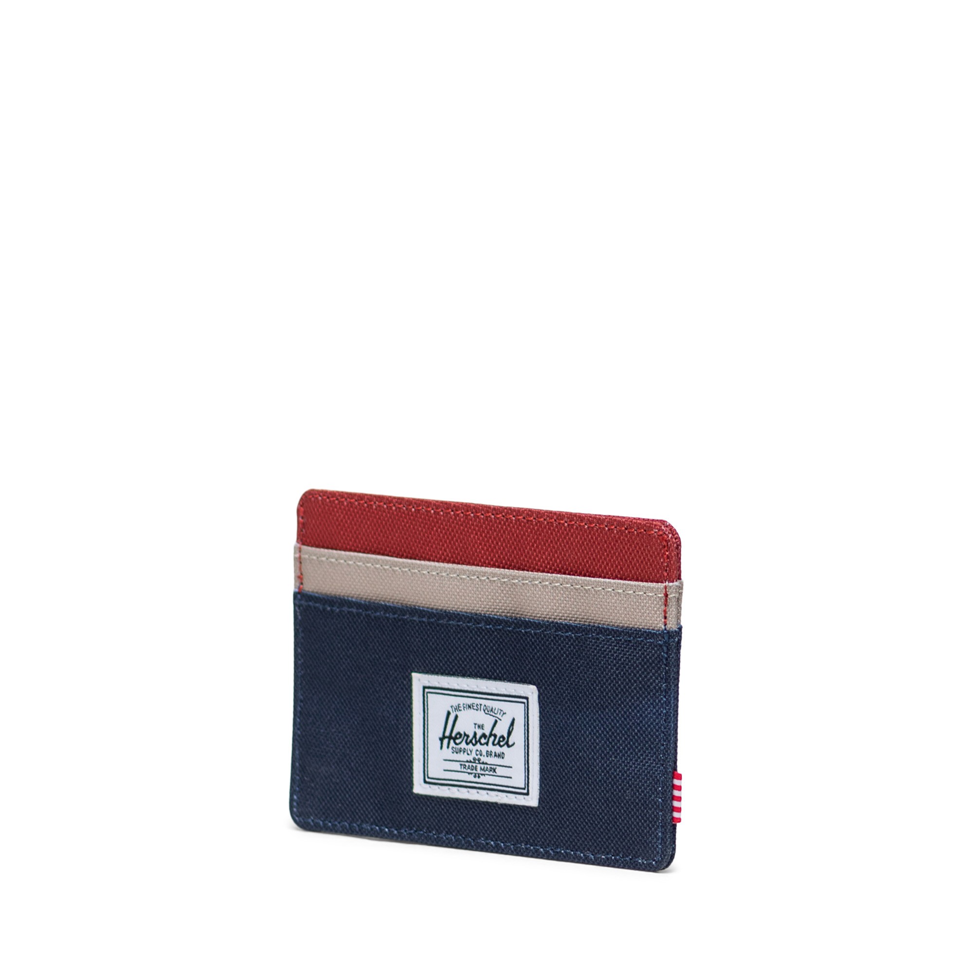 Herschel Charlie Cardholder Black Iris/Red Ochre/Twill Kartlık