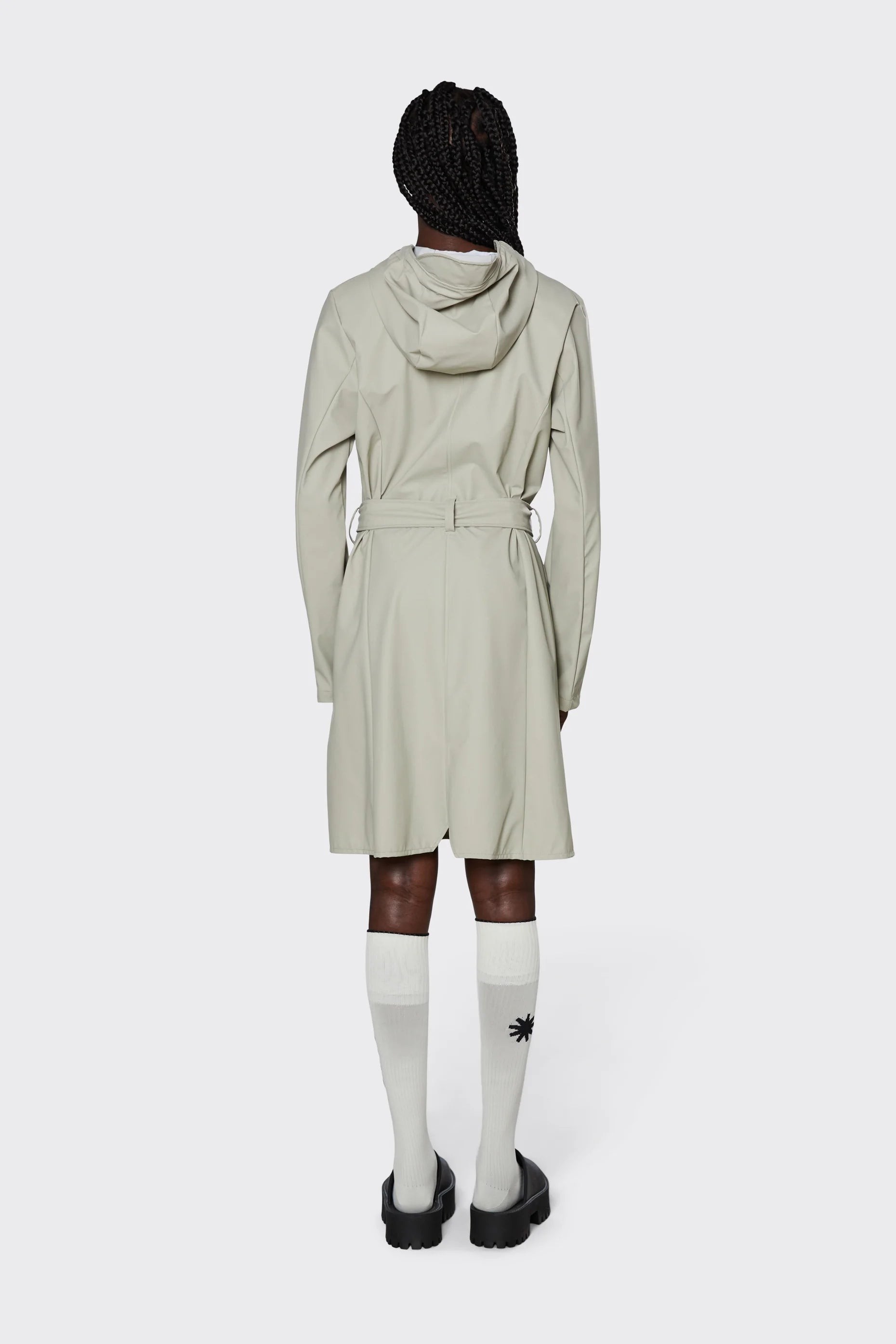 Rains Curve Jacket Taupe