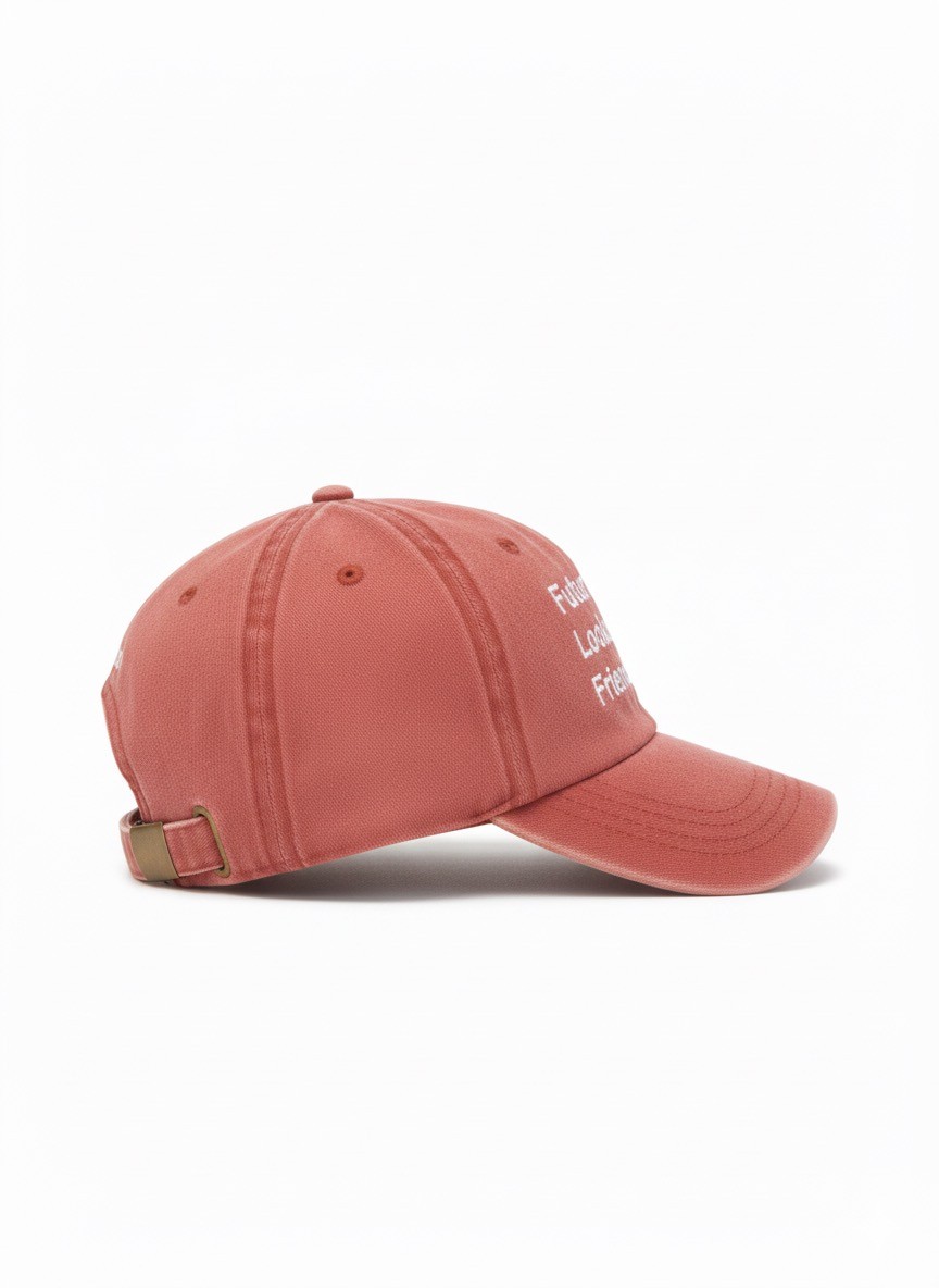 Liapop Future Looks Friendly Washed Burnt Orange Şapka