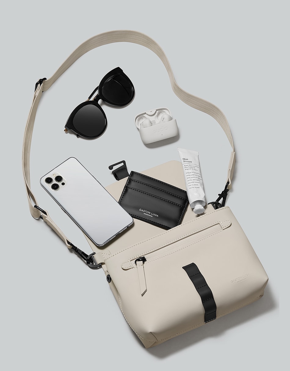 Gaston Luga Spläsh Crossbody Bag - Cloud Cream Çapraz Çanta
