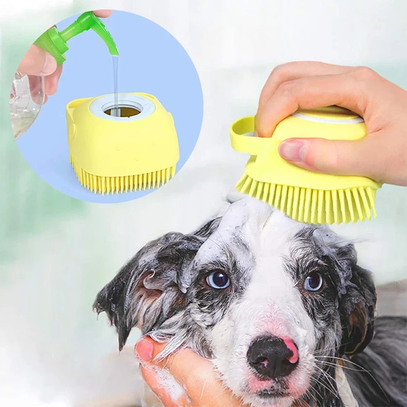 Şampuan Hazneli Kedi Köpek Yıkama Kesesi 