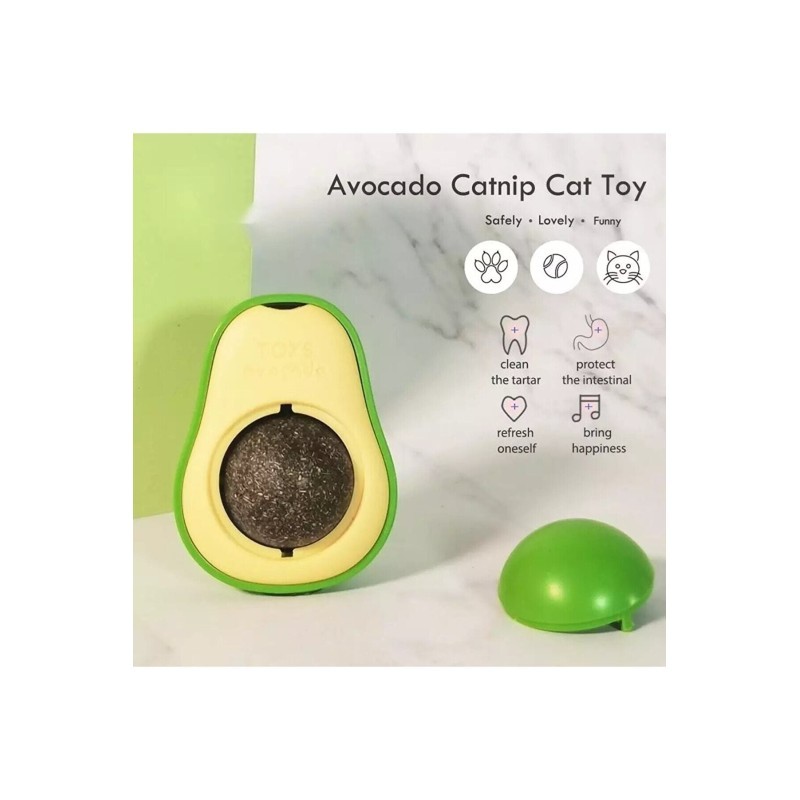 Avokado Tasarımlı Kedi Yalama Topu 