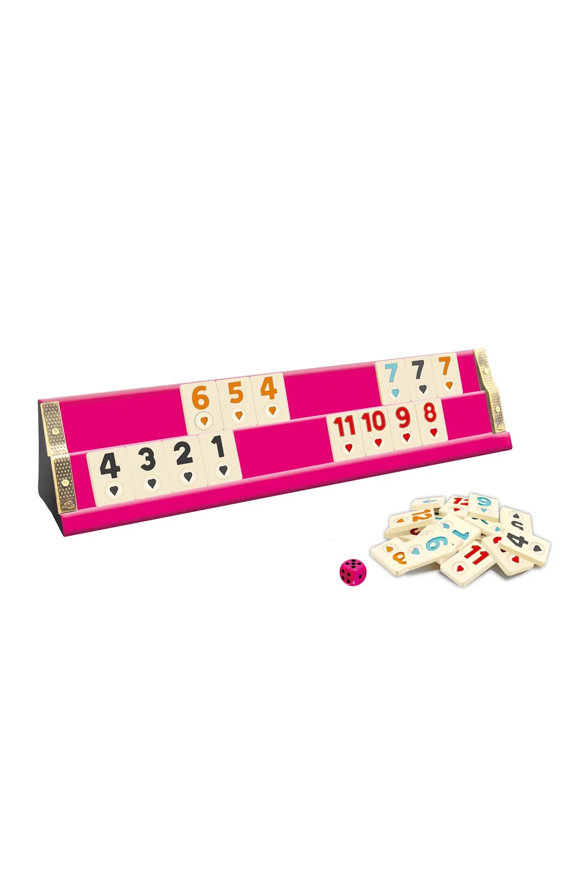 Star Okey Özel Tasarım Ahşap Pembe Okey Takımı (Pink Okey Takımı)