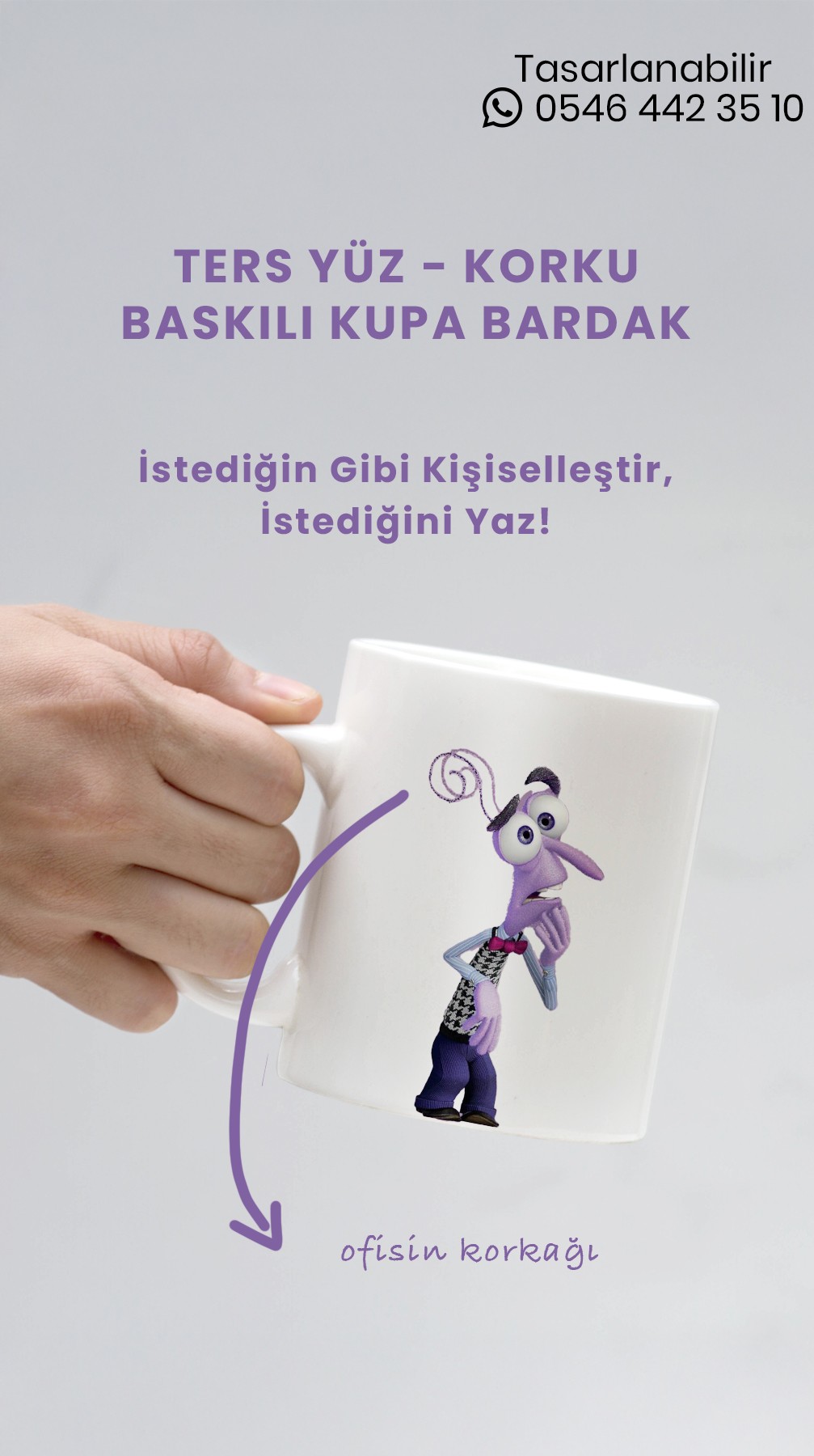 Ter Yüz Korku Baskılı Kupa Bardak