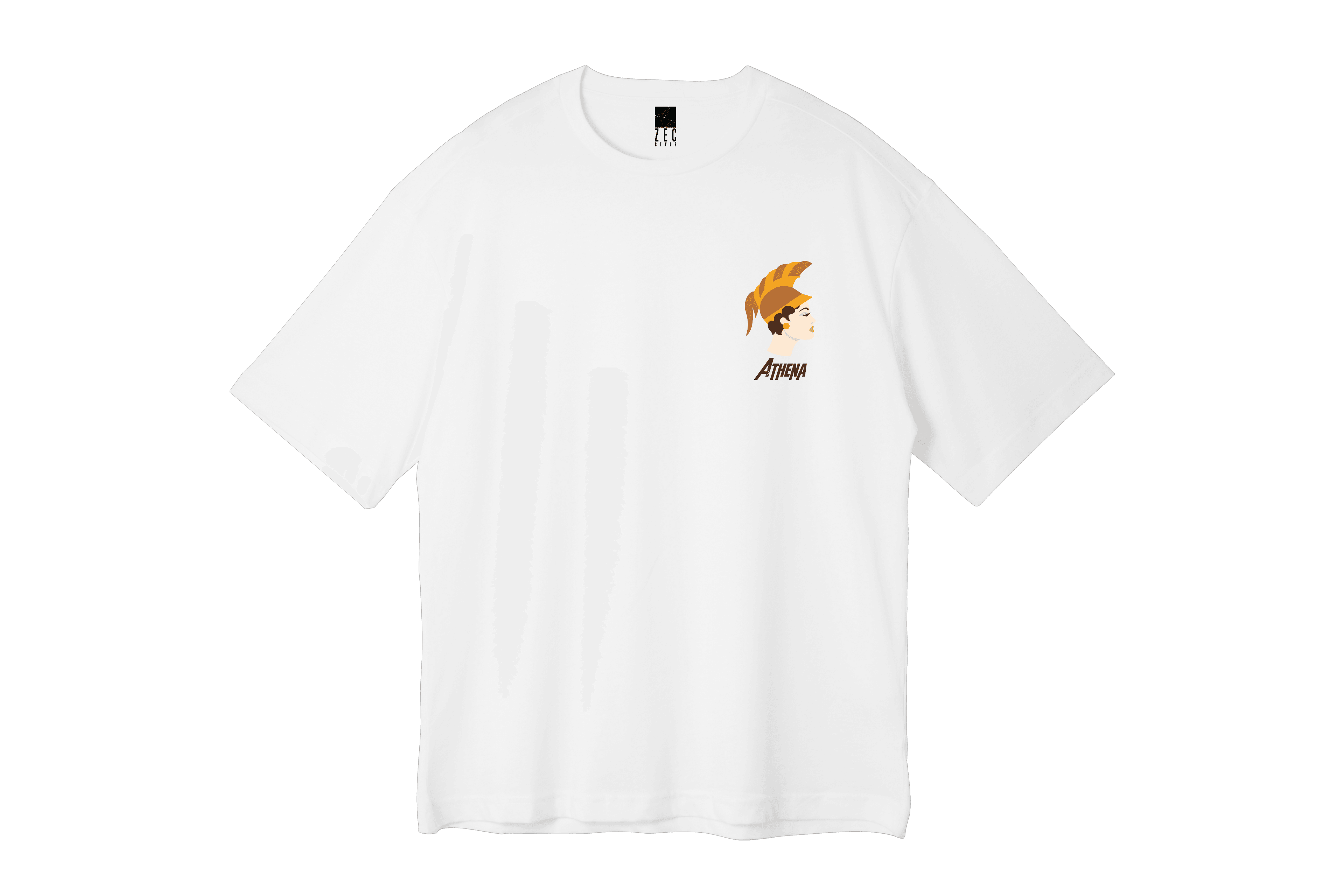 Athena Beyaz Baskılı T-shirt