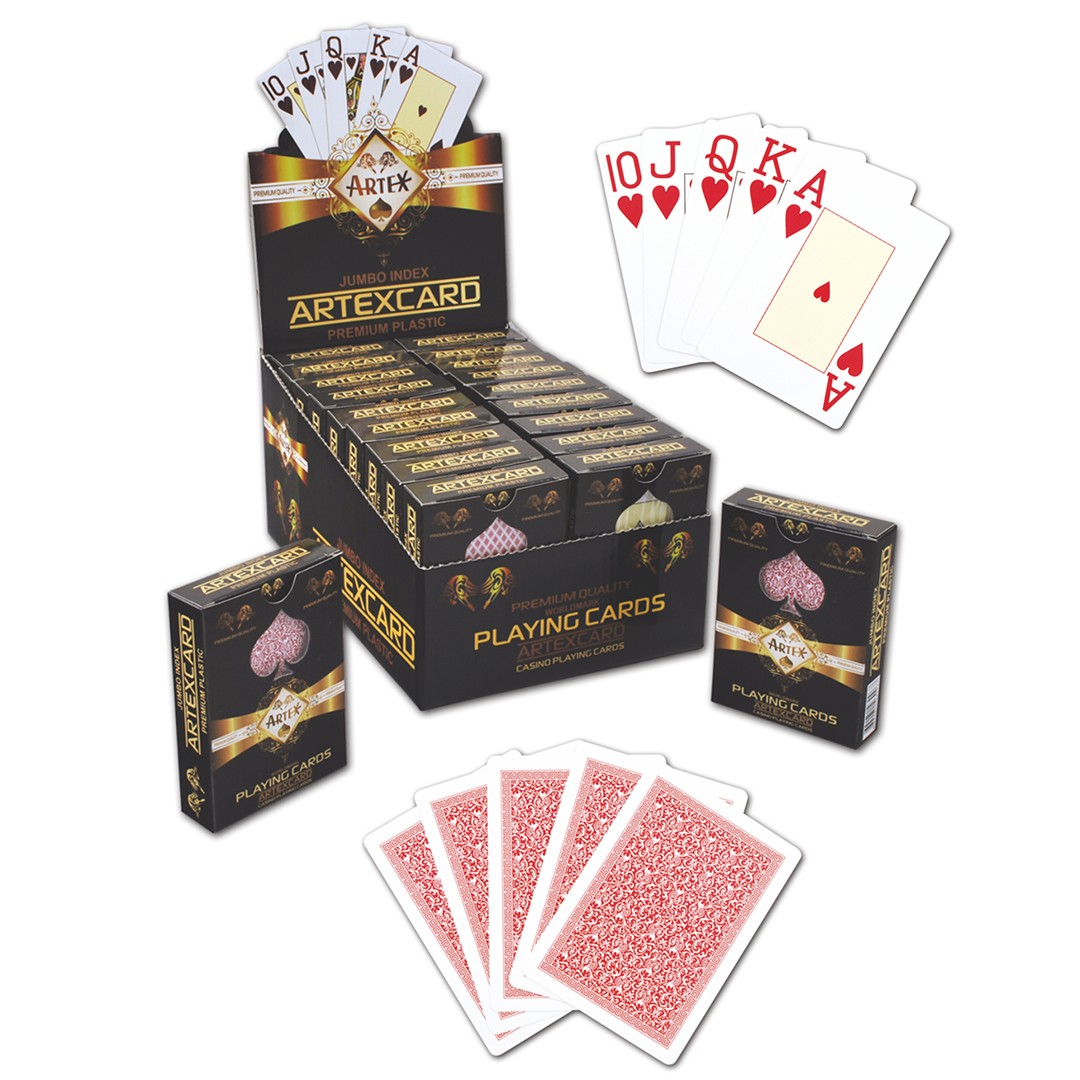 Star Jumbo Playing Cards 54 Oyun Büyük Boy Kağıt Destesi 400 Gr Poker Oyun Kartı