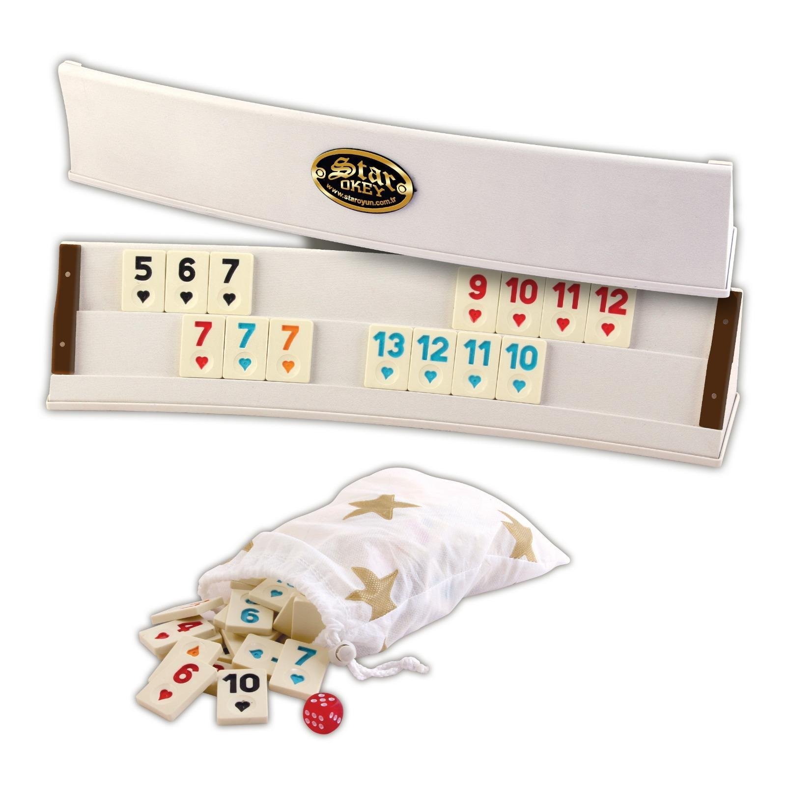 Star Plastik Oval Okey Takımı Açık Renk VOLİPA1011089