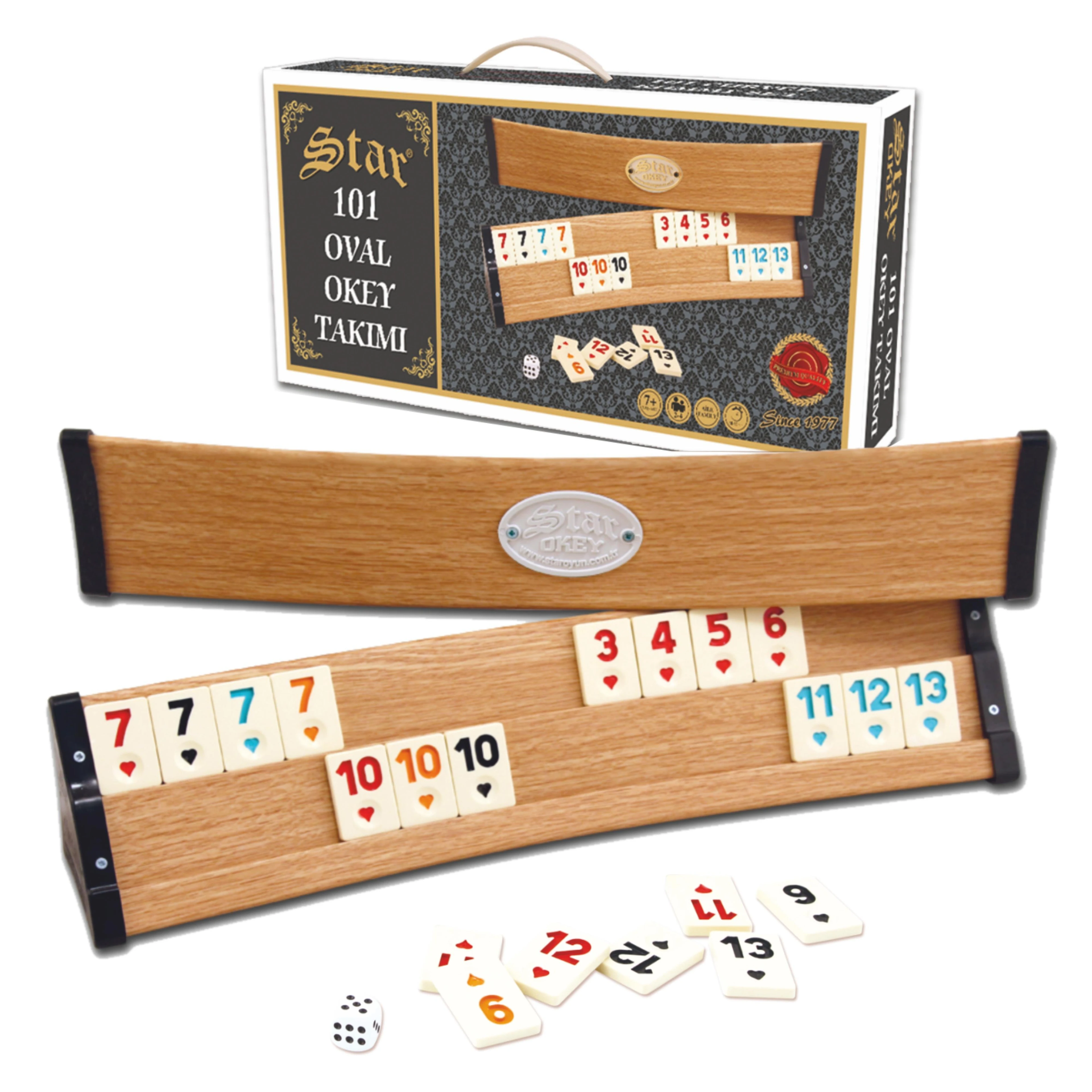 101 OVAL OKEY TAKIMI-AÇIK RENK (PLASTİK)