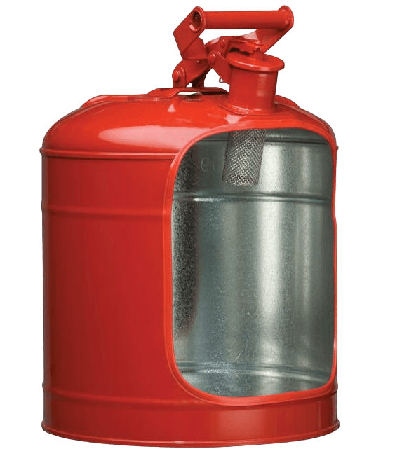 Justrite 7150100Z 19 Litre Kırmızı Çelik Emniyetli Kap
