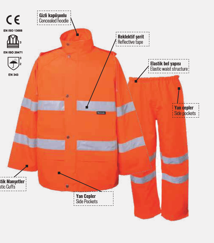Blacksafe BS2000 Takım Yağmurluk