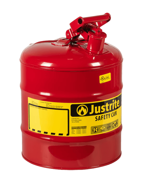 Justrite 7150100Z 19 Litre Kırmızı Çelik Emniyetli Kap