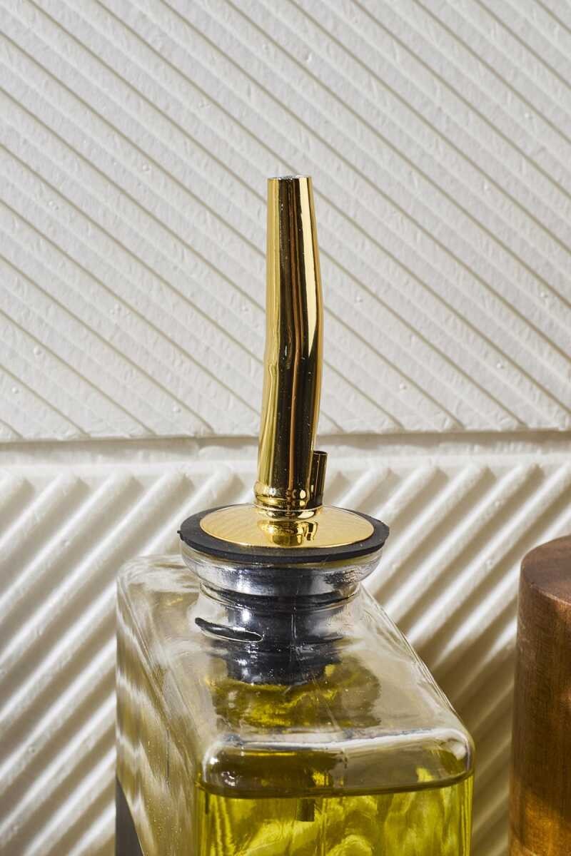 Gold Kapak 350ml Cam Yağdanlık-Sosluk-Sirkelik