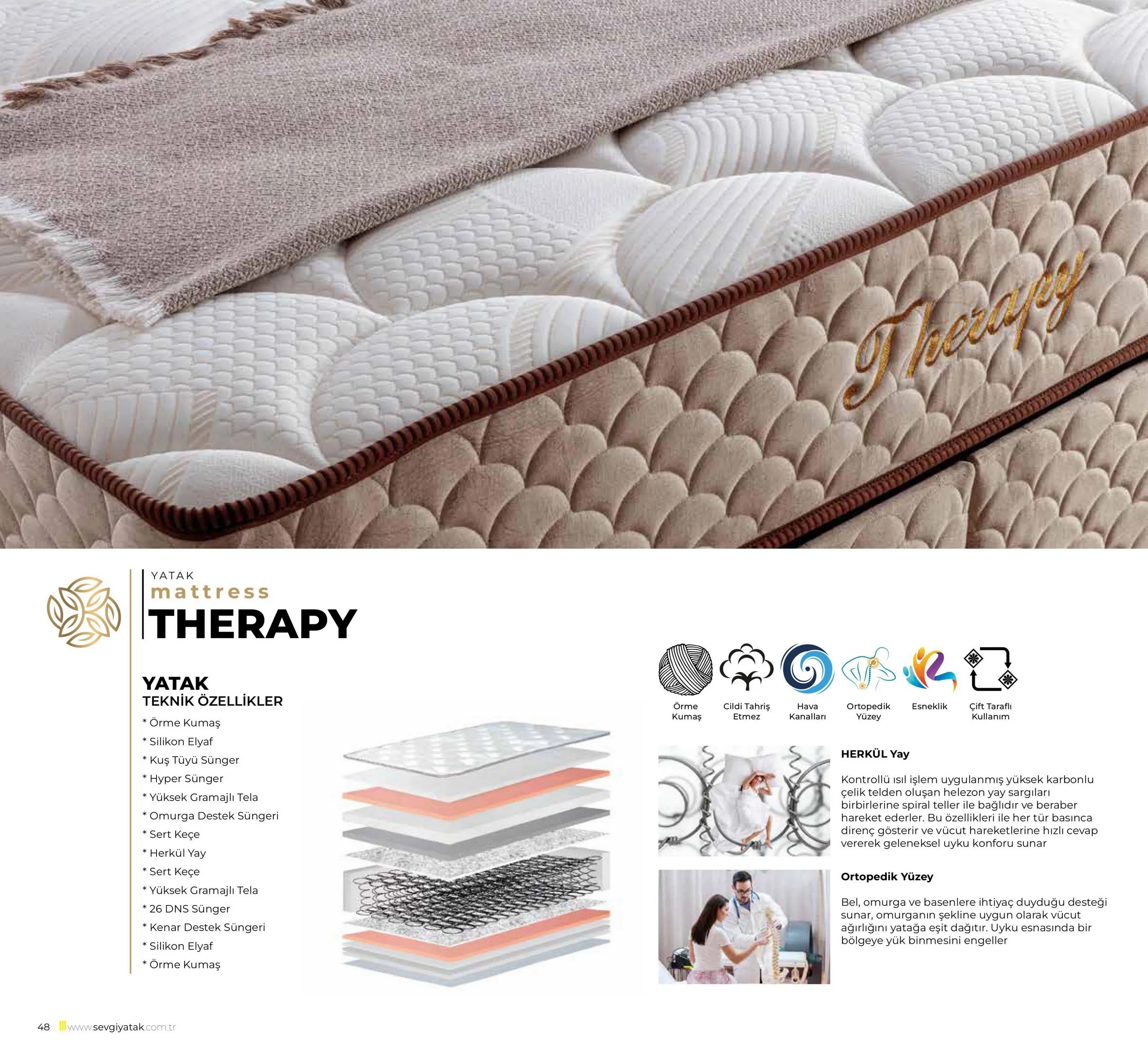 Therapy Tek Kişilik Yatak+Baza Set (90X190)