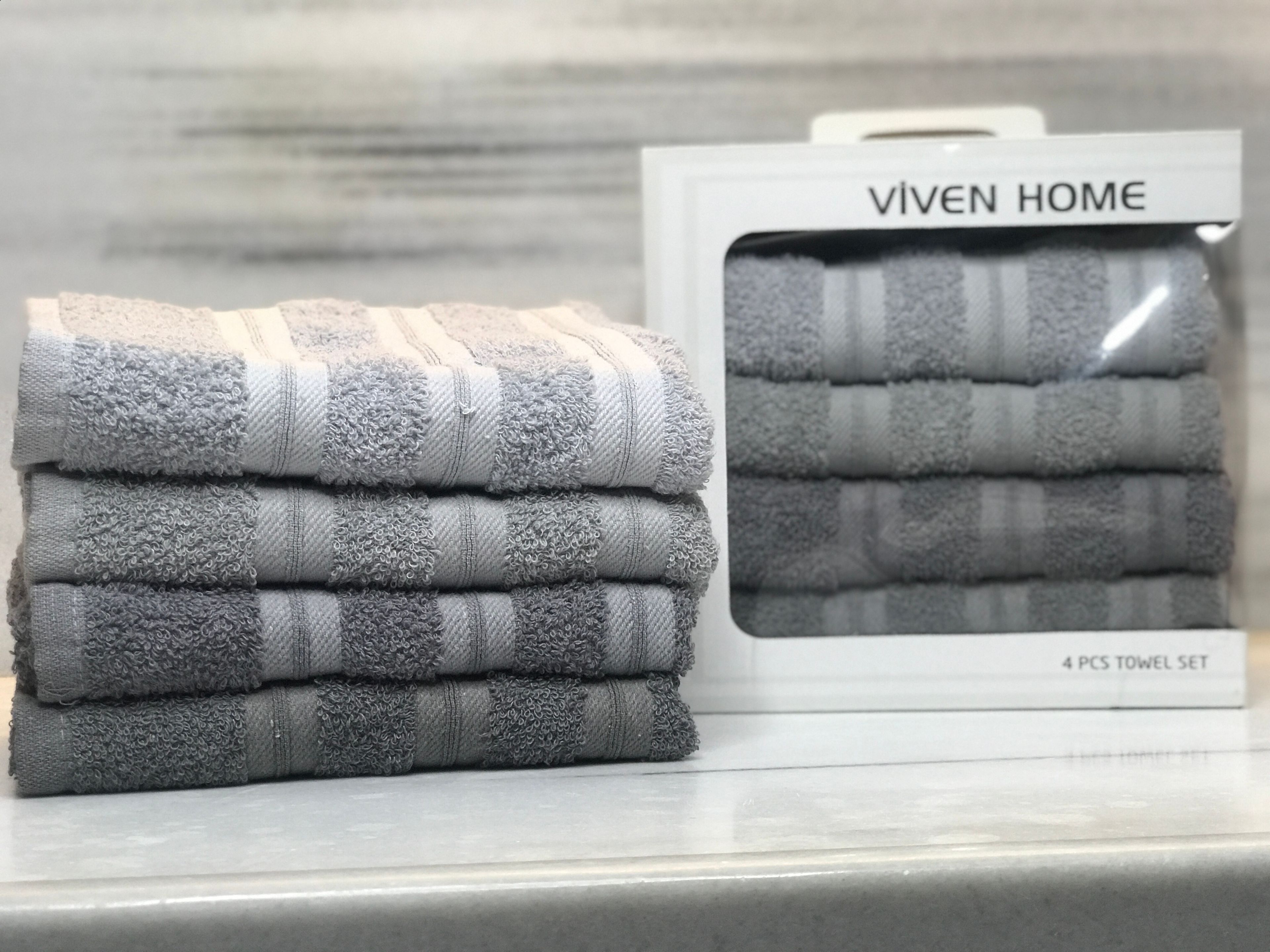 Viven Home El ve Yüz Havlusu - Gri