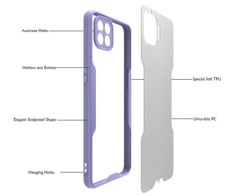 Oppo Reno 4 Lite Kılıf Zore Parfe Kılıf