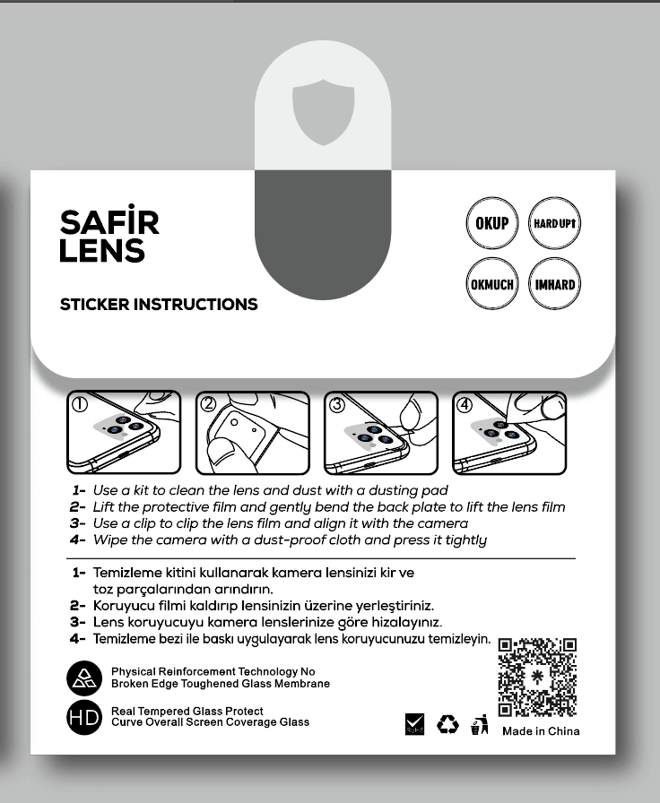 iPhone 13 Zore CL-11 Safir Parmak İzi Bırakmayan Anti-Reflective Kamera Lens Koruyucu