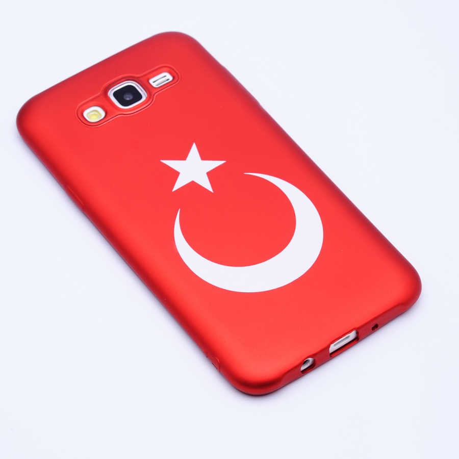 Galaxy Grand Prime G530 Kılıf Zore Bayrak Silikon