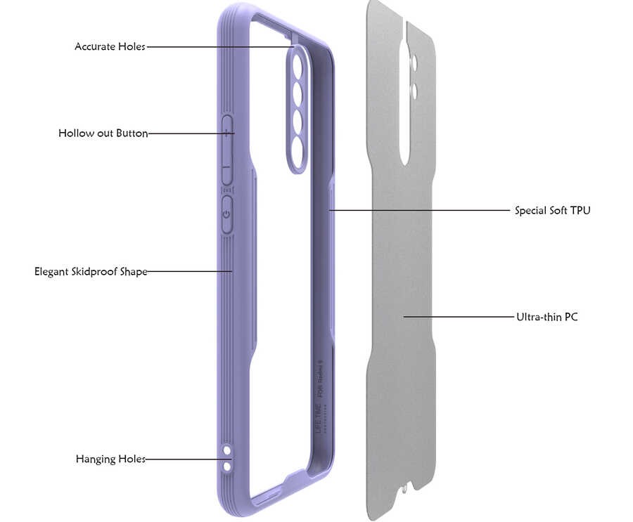 Xiaomi Redmi 9 Kılıf Zore Parfe Kılıf