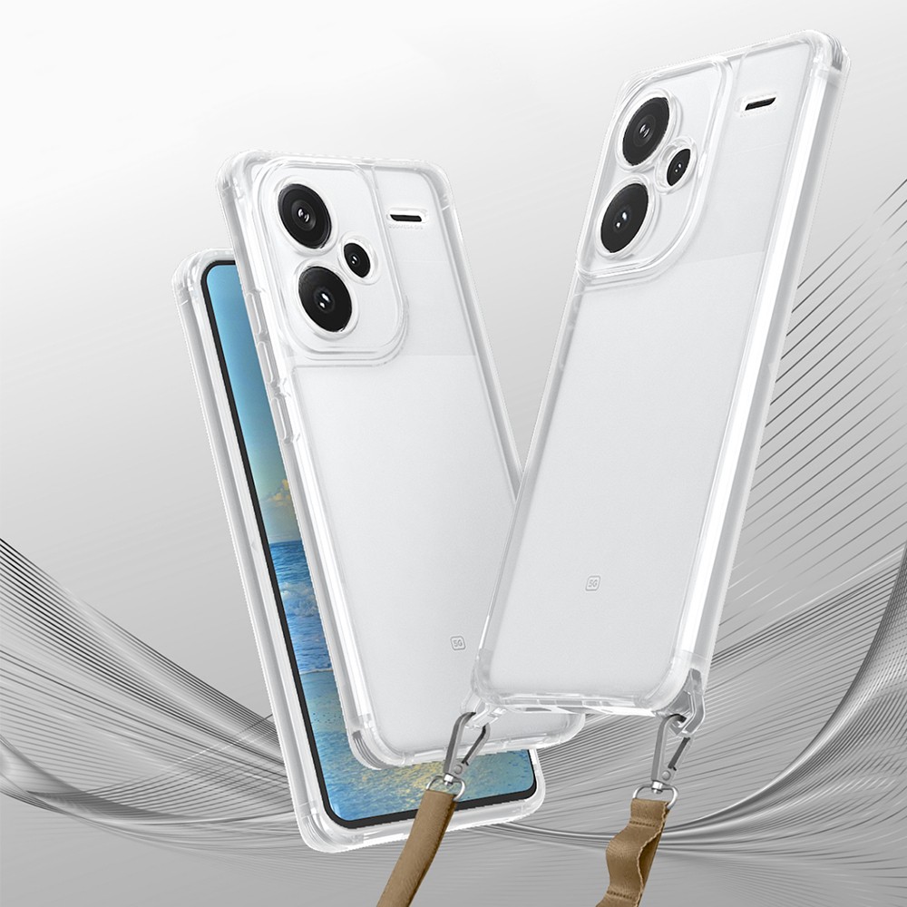 Xiaomi Redmi Note 13 Pro Plus 5G Kılıf Airbagli Takılabilir Askı Aparatlı Zore Snap Silikon Kılıf