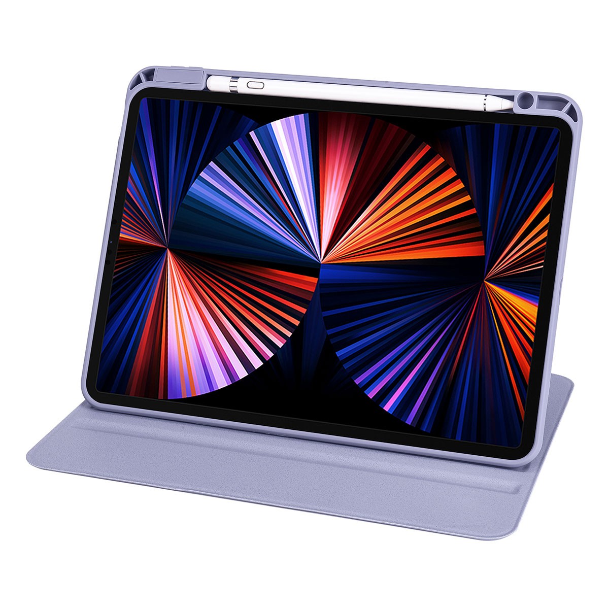 iPad Pro 11 2021 (3.Nesil) Kılıf Zore Termik Kalem Bölmeli Dönebilen Standlı Kılıf