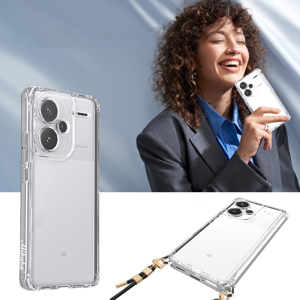 Xiaomi Redmi Note 13 Pro Plus 5G Kılıf Airbagli Takılabilir Askı Aparatlı Zore Snap Silikon Kılıf