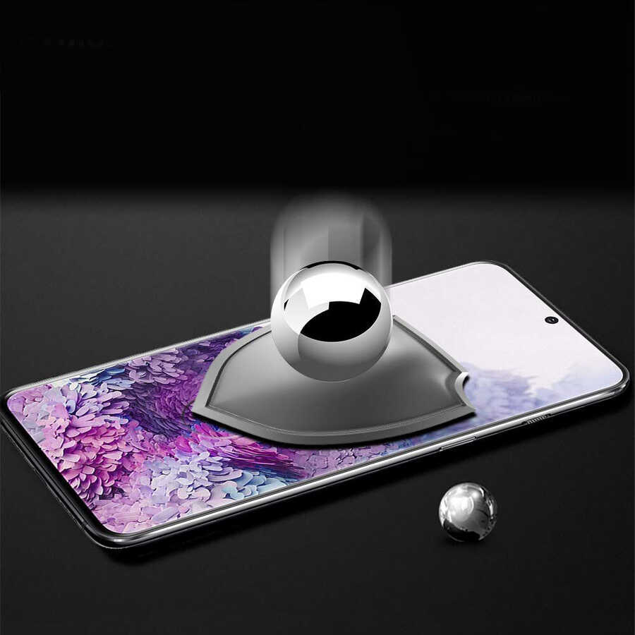 Galaxy S20 Ultra Zore Kavisli Full Yapışkanlı Cam Ekran Koruyucu
