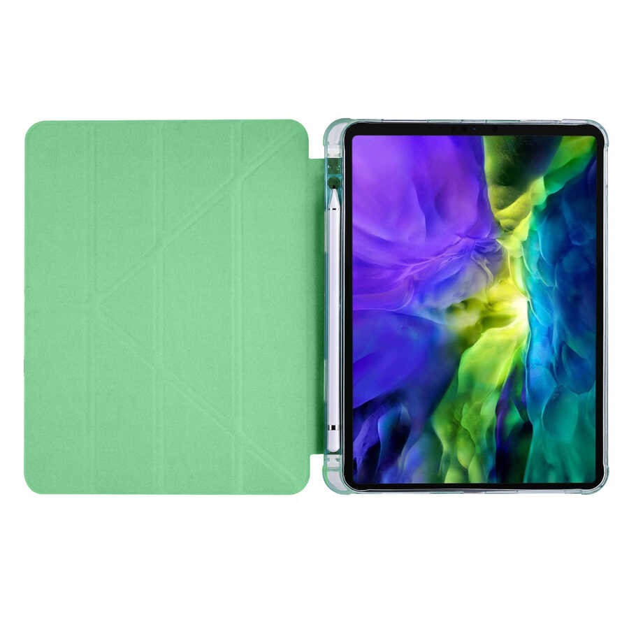 iPad Pro 11 2020 (2.Nesil) Kılıf Zore Tri Folding Kalem Bölmeli Standlı Kılıf