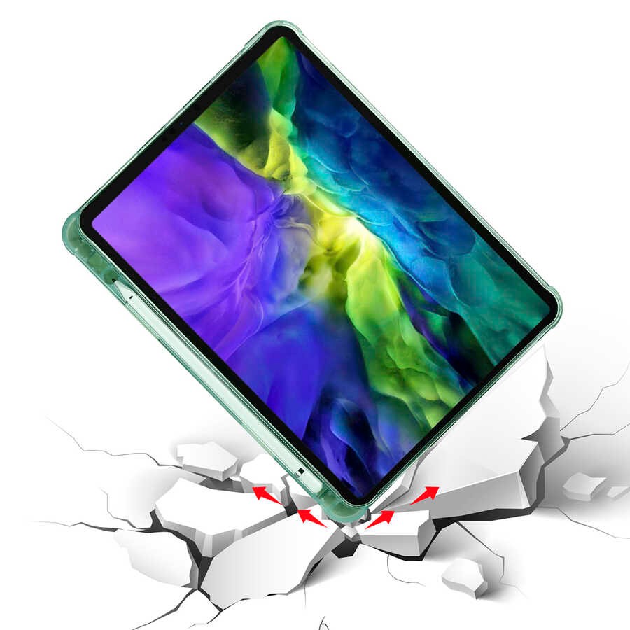 iPad Pro 11 2020 (2.Nesil) Kılıf Zore Tri Folding Kalem Bölmeli Standlı Kılıf