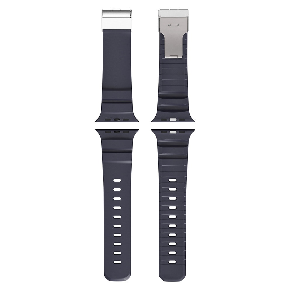 Apple Watch Ultra 49mm Zore KRD-145 Metal Tokalı Silikon Kordon