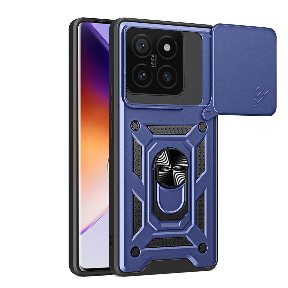 Xiaomi 14T Kılıf Magnetik Standlı Kamera Korumalı Zore Sürgülü Vega Kılıf
