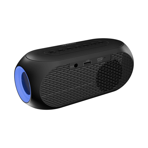 ASONIC AS-W6, Siyah, 5W, USB, AUX, Bluetooth, Kablosuz, Taşınabilir, 1200mAh Batarya, Alarmlı Saat, Derece ve Speaker