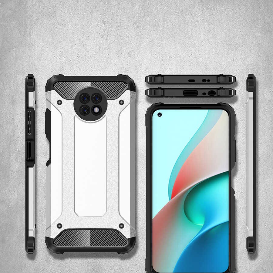 Xiaomi Redmi Note 9 5G Kılıf Zore Crash Silikon Kılıf